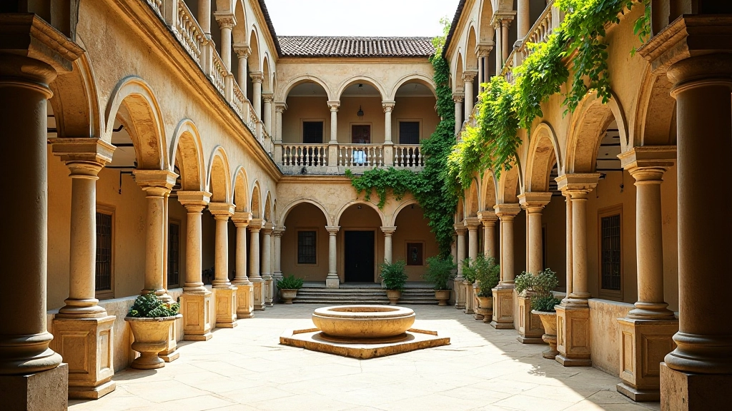 Claustros de la Universidad Nacional de Córdoba con arquitectura renacentista